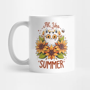 Summer Kitten Sniffles - Allergic Cat Mug